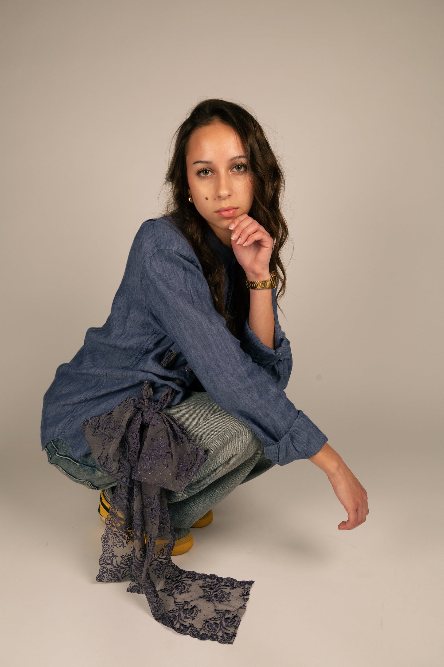 Chemise oeillets - Denim PHRSTUDIO