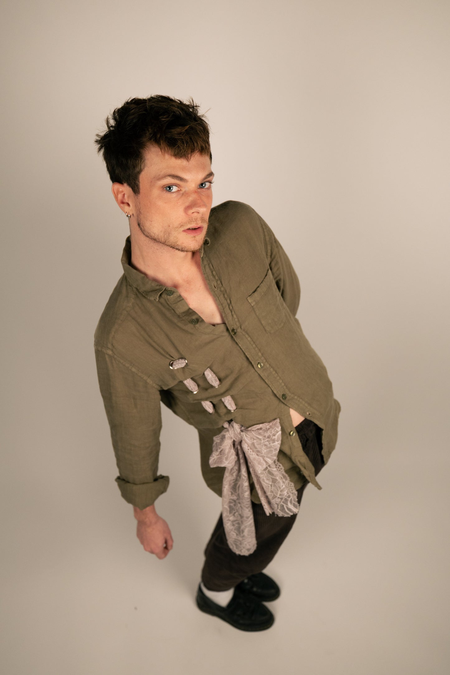 Chemise oeillets - Kaki PHRSTUDIO