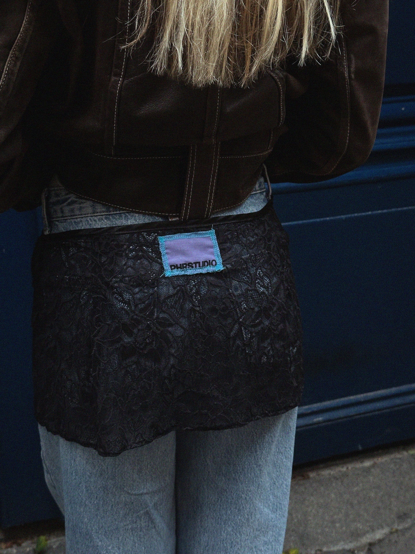 Jupette dentelle - Noire PHRSTUDIO