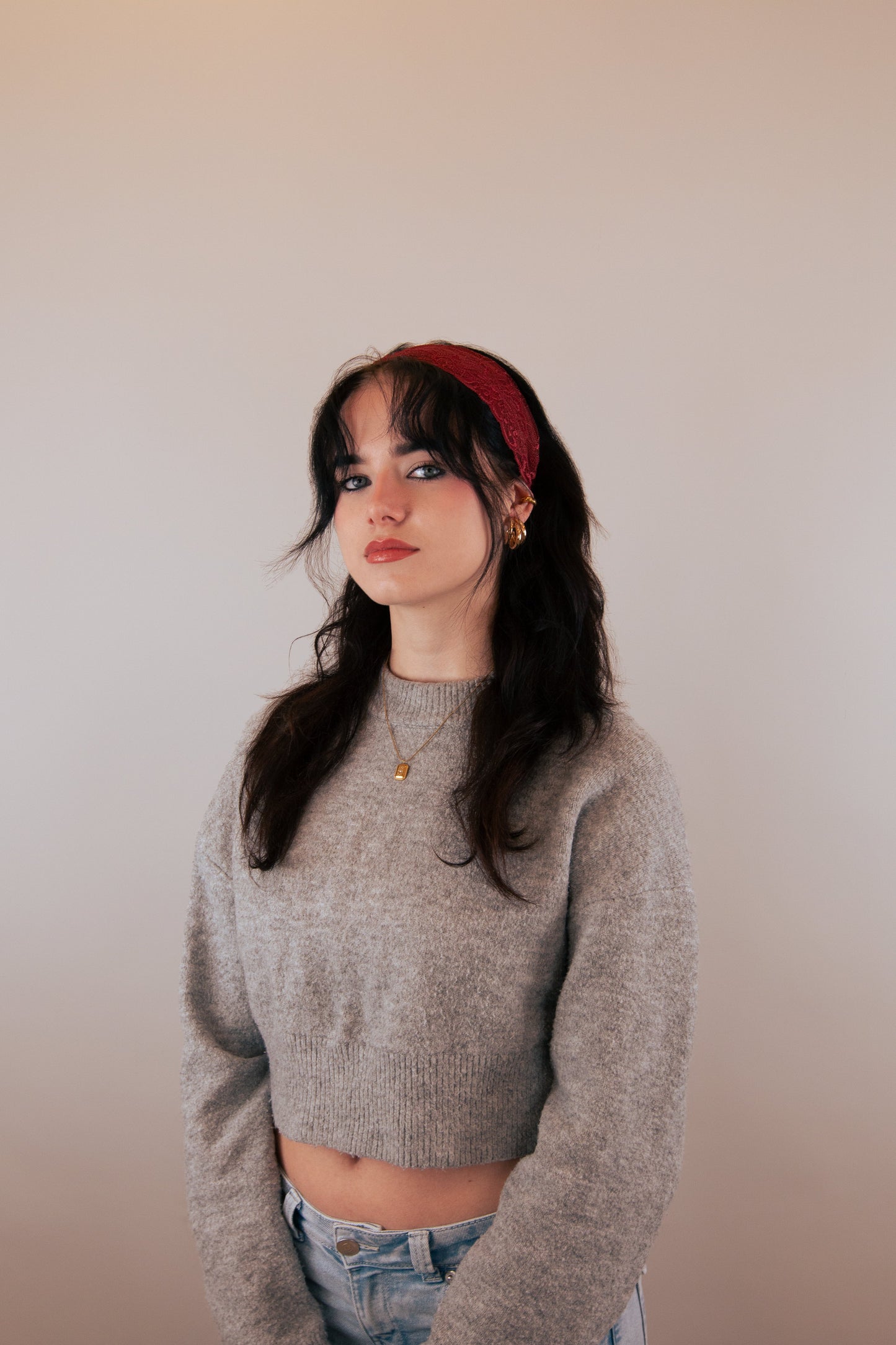 Bandeau dentelle - Bordeaux PHRSTUDIO