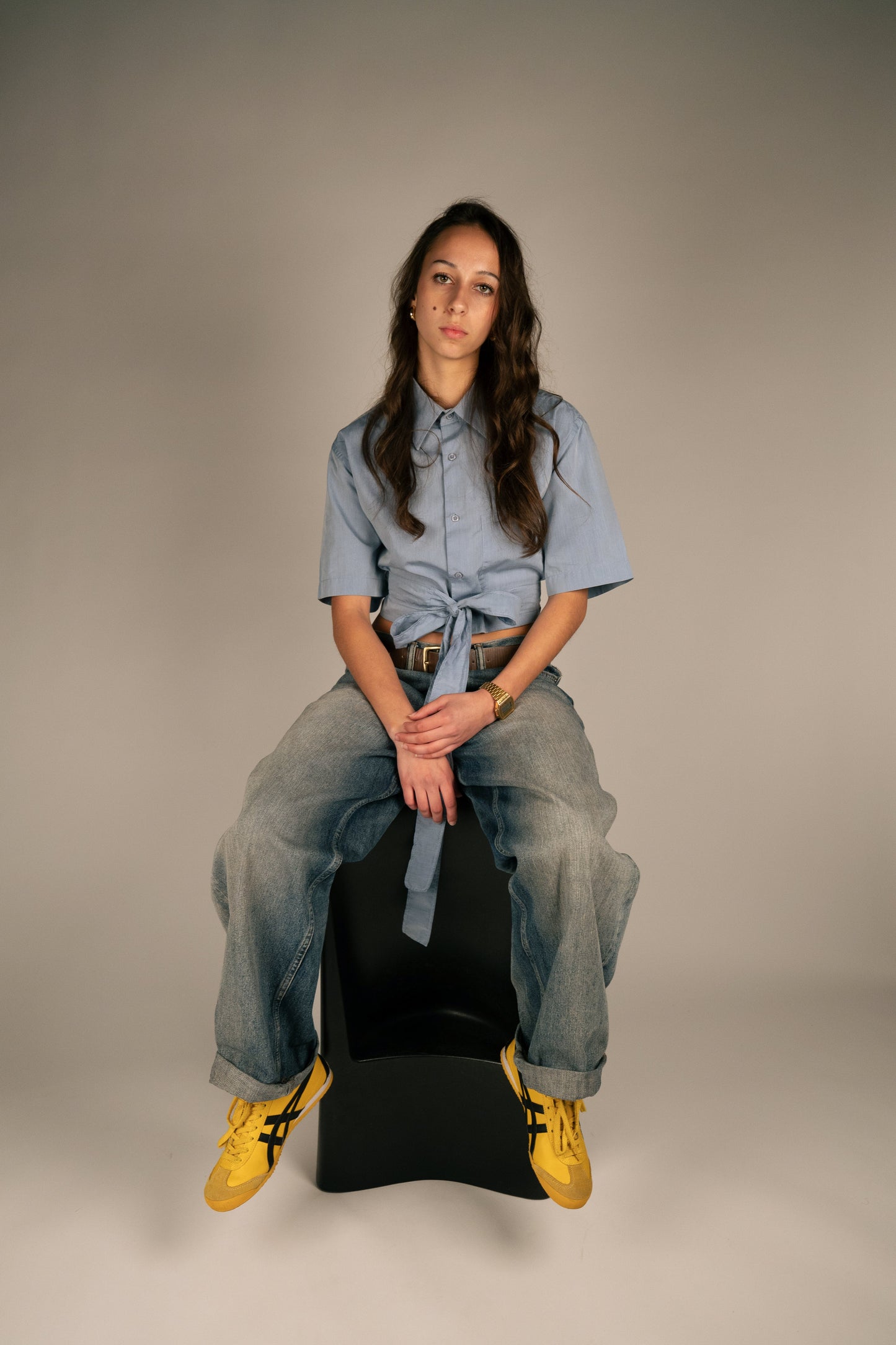 Chemise dos nu - Bleue PHRSTUDIO