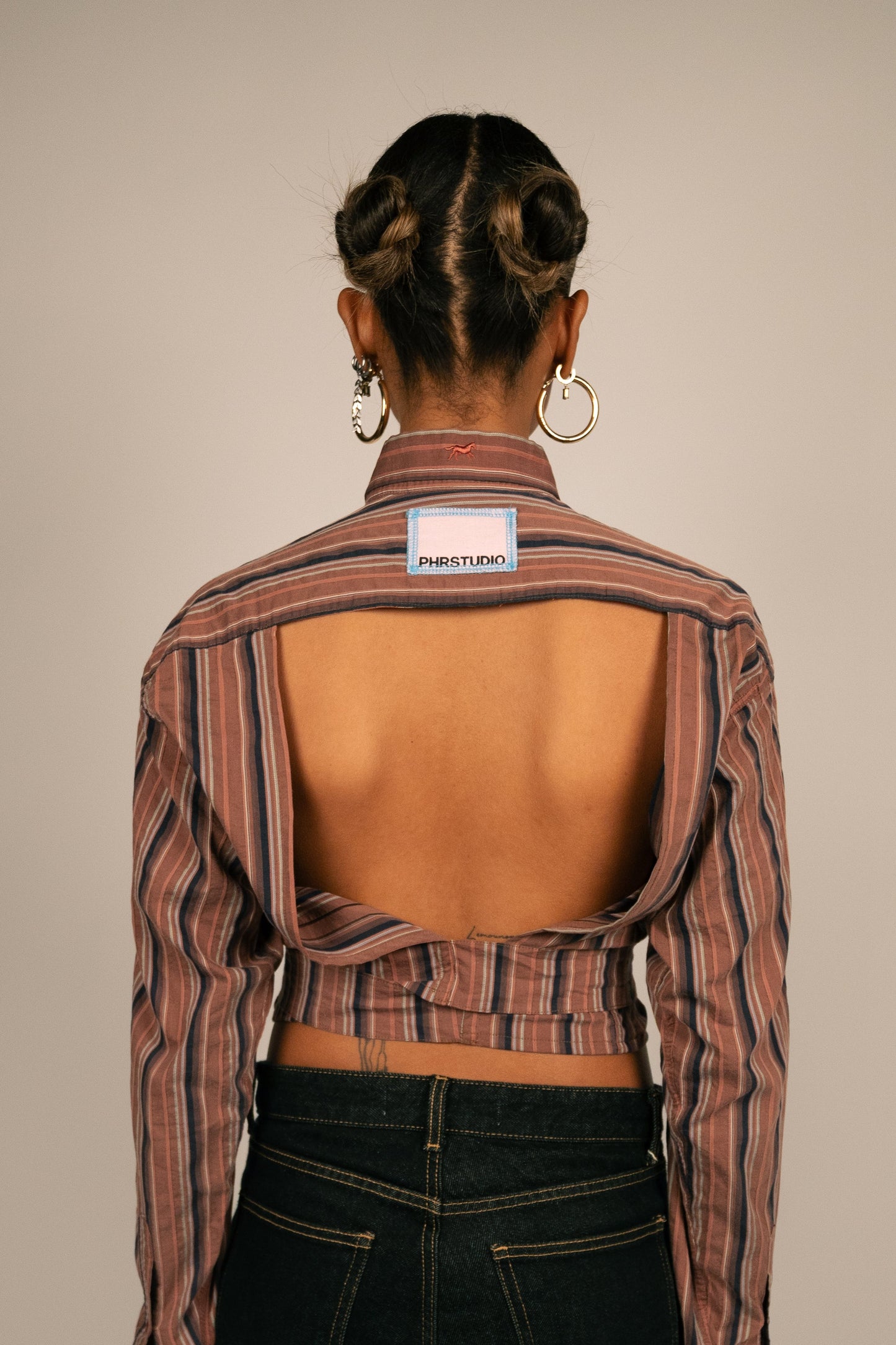 Chemise dos nu - Terracotta PHRSTUDIO