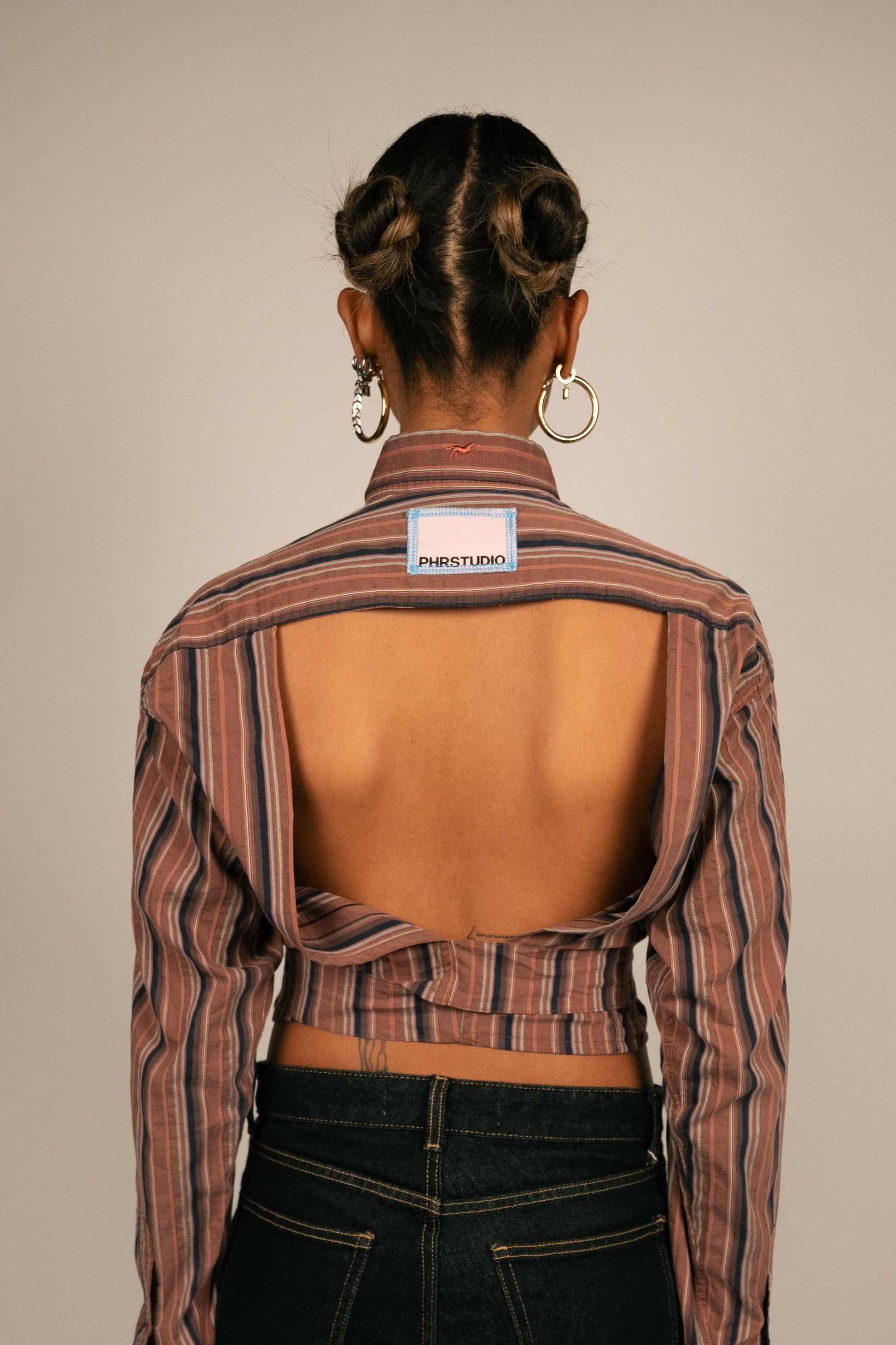 Chemise dos nu - Terracotta PHRSTUDIO