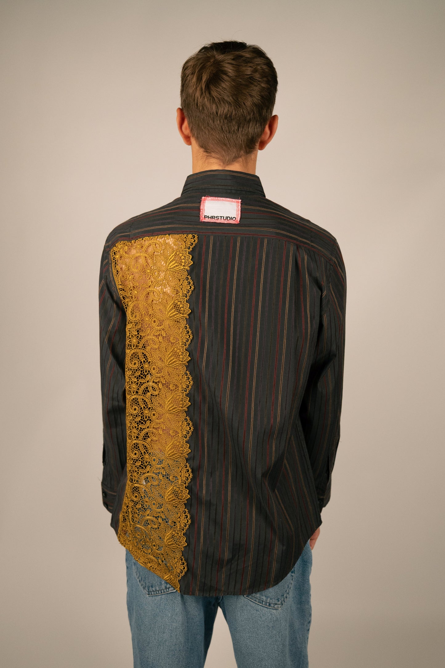 Chemise dentelle -Anthracite PHRSTUDIO