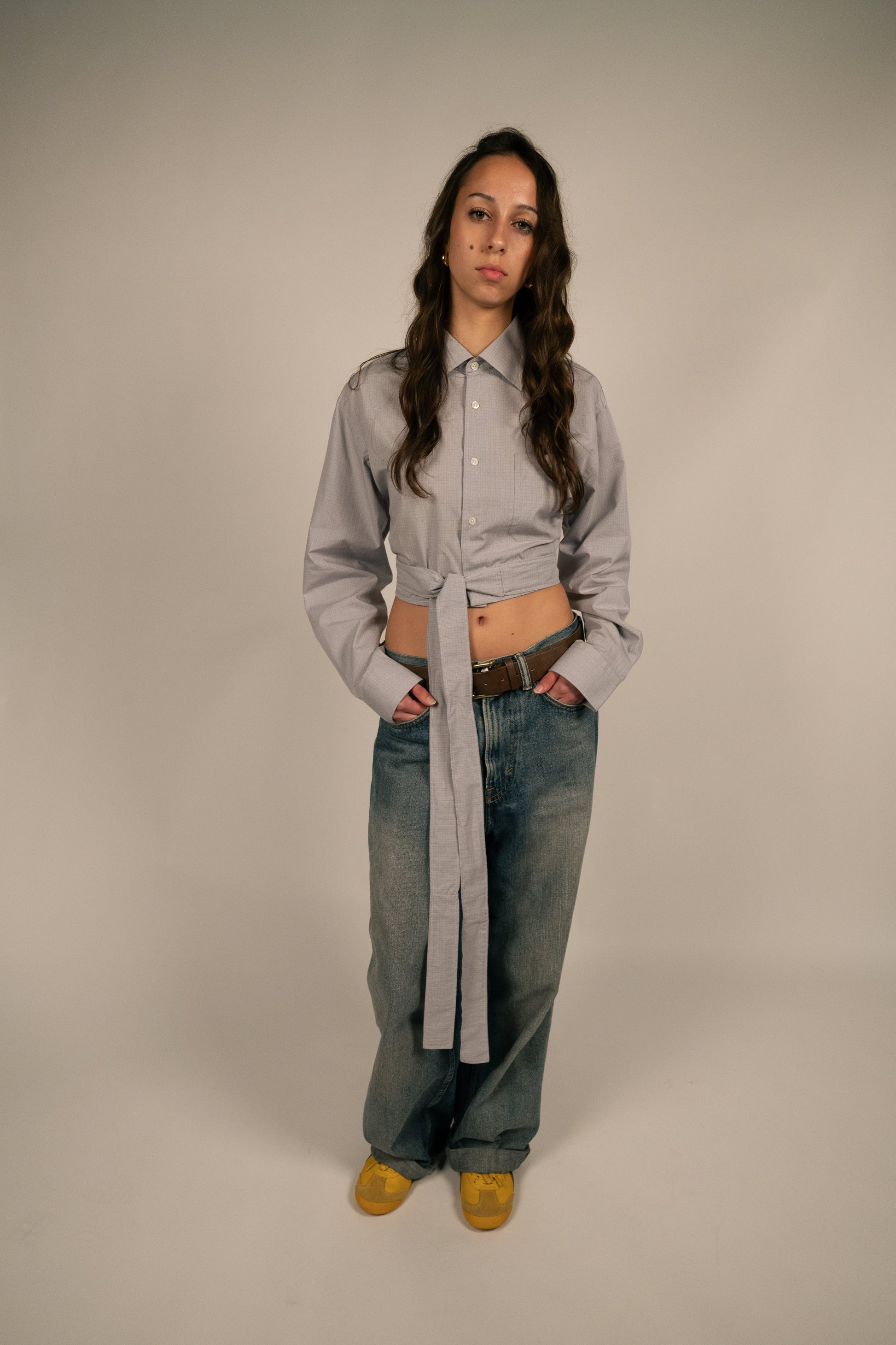 Chemise dos nu - Grise PHRSTUDIO