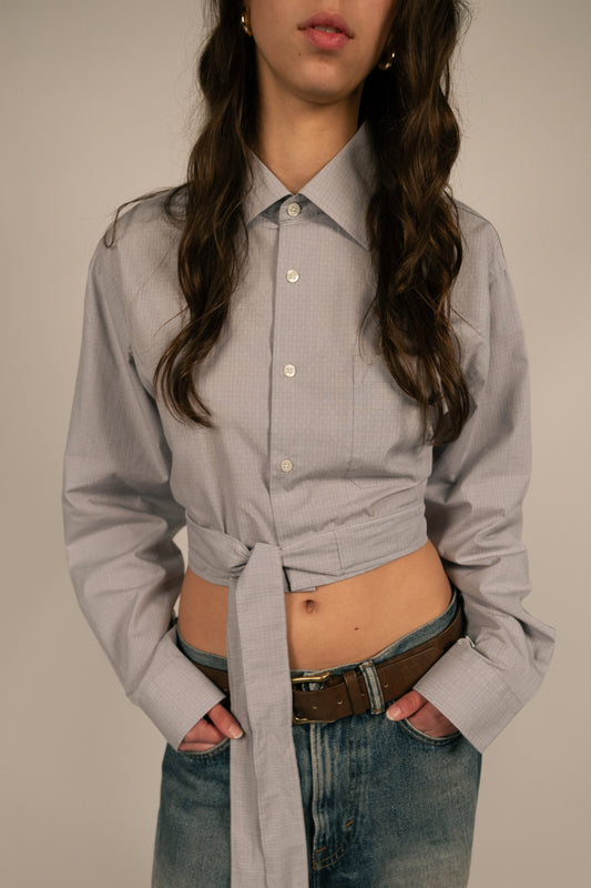 Chemise dos nu - Grise PHRSTUDIO