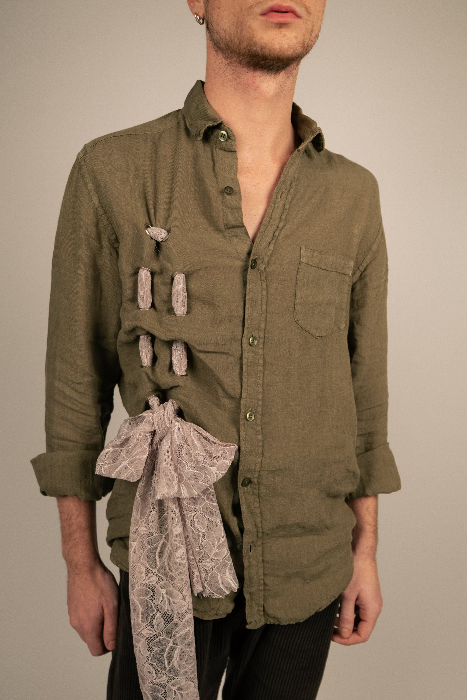 Chemise oeillets - Kaki PHRSTUDIO