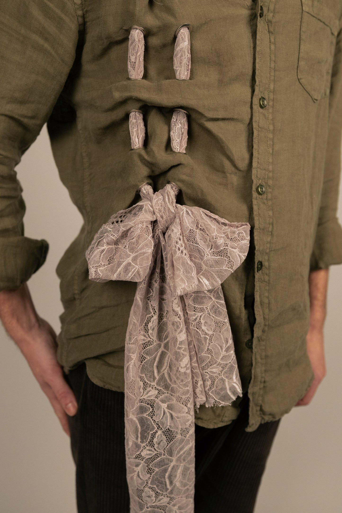 Chemise oeillets - Kaki PHRSTUDIO