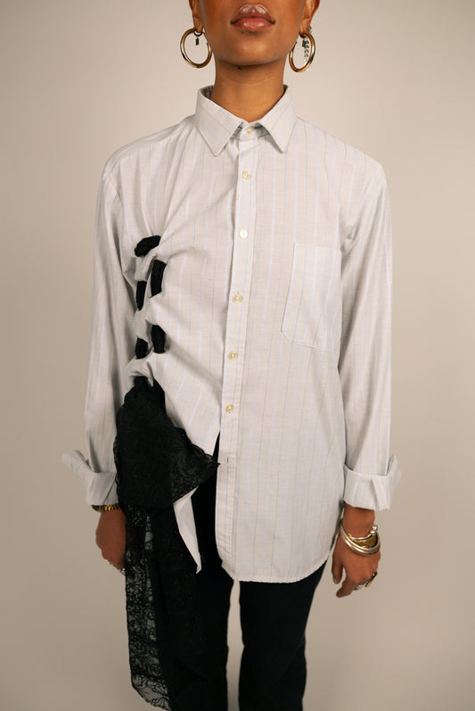 Chemise oeillets - Bleue PHRSTUDIO