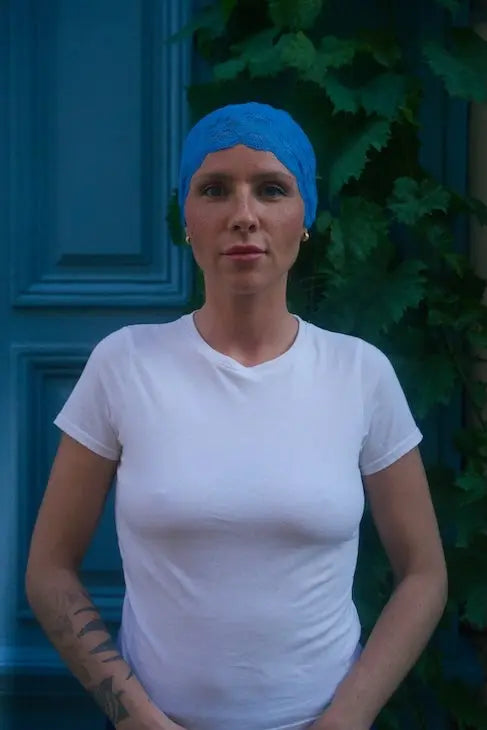 Bandeau dentelle - Bleu Ma boutique