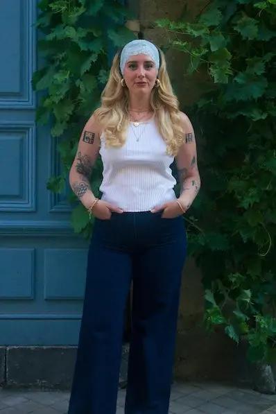 Bandeau bleu pastel Ma boutique