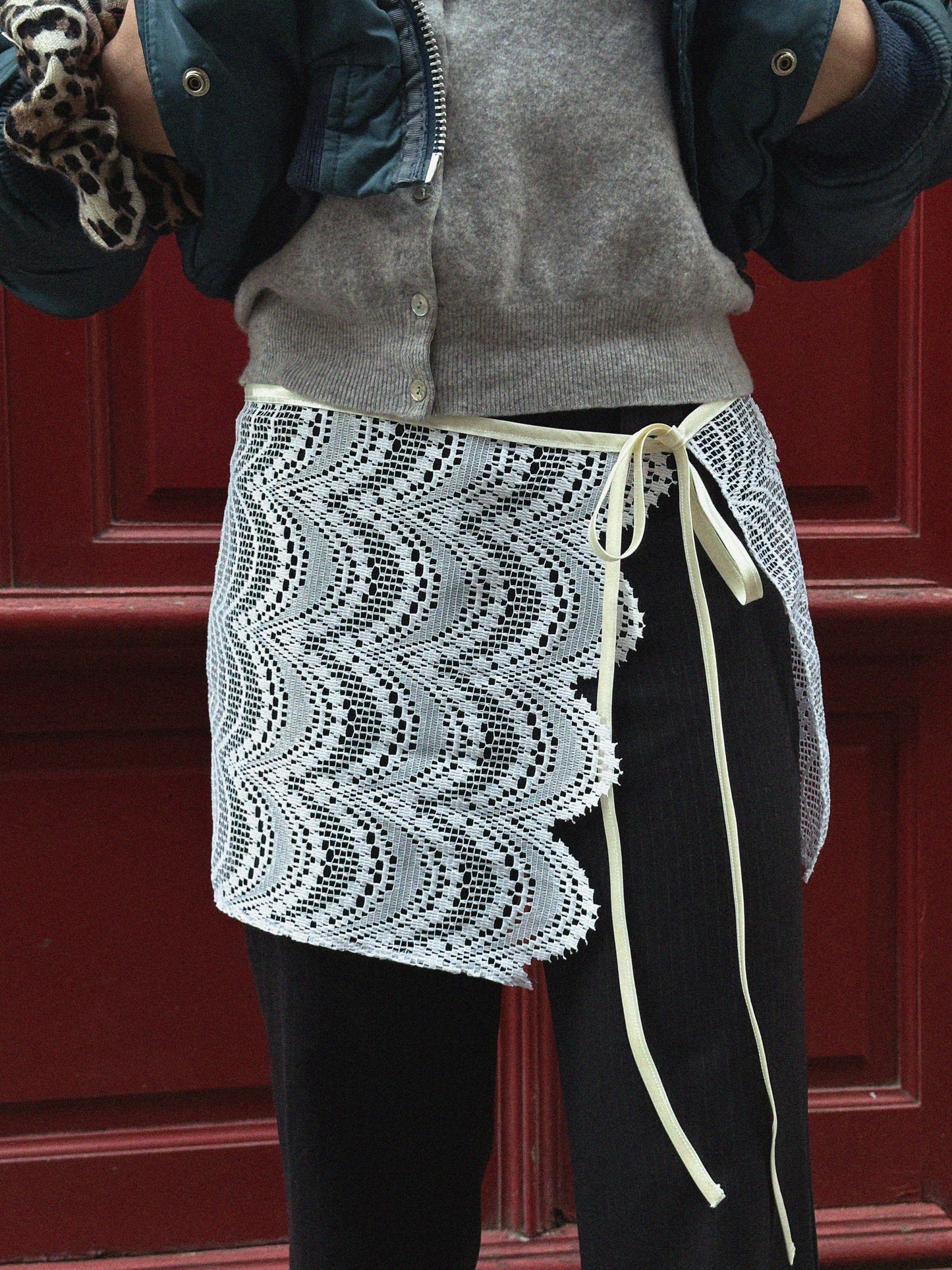 Jupette dentelle - Blanche PHRSTUDIO