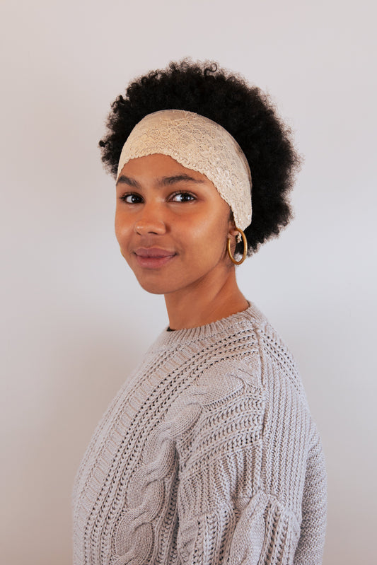 Bandeau dentelle - Beige PHRSTUDIO