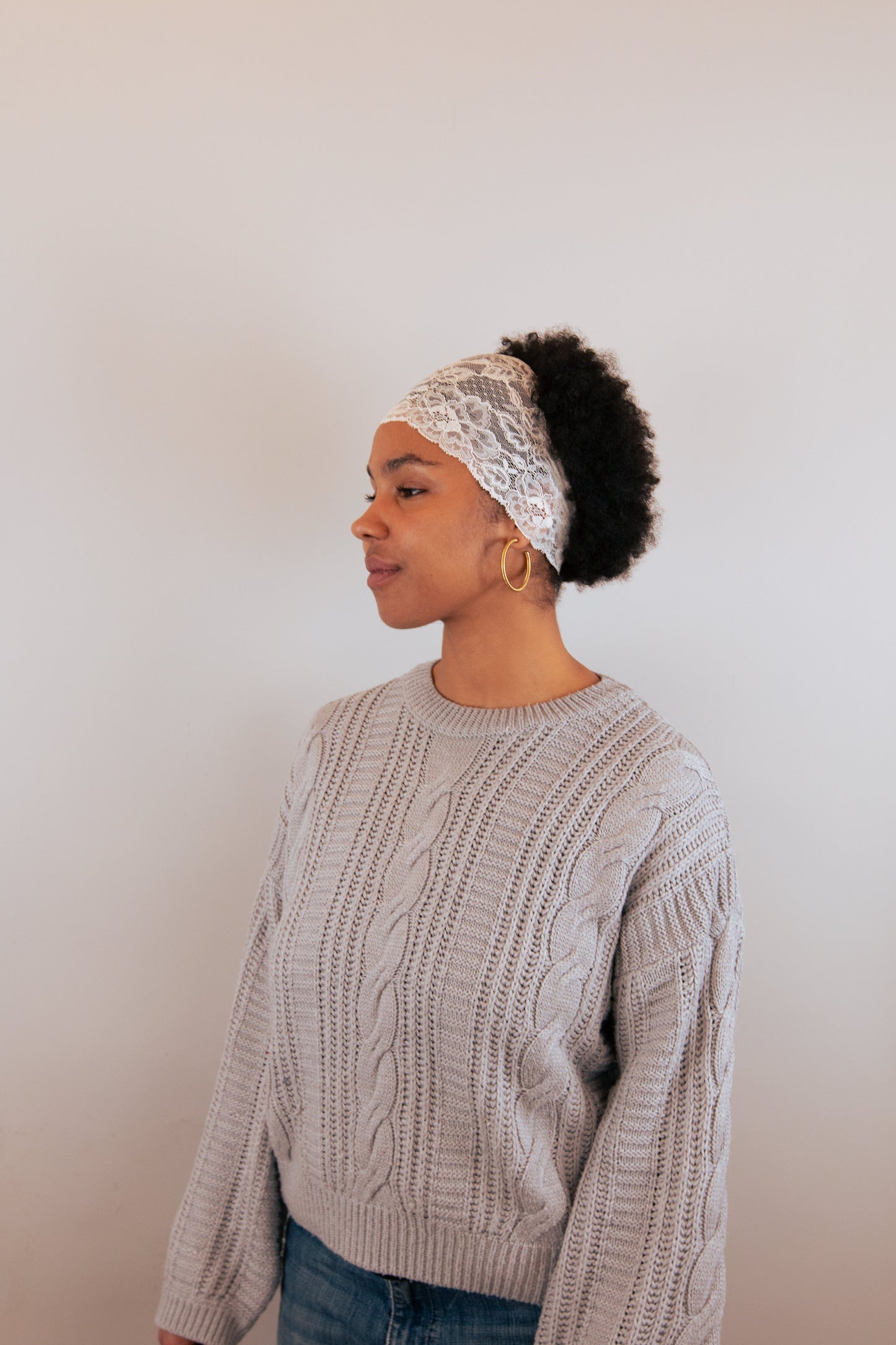 Bandeau dentelle - Blanc PHRSTUDIO