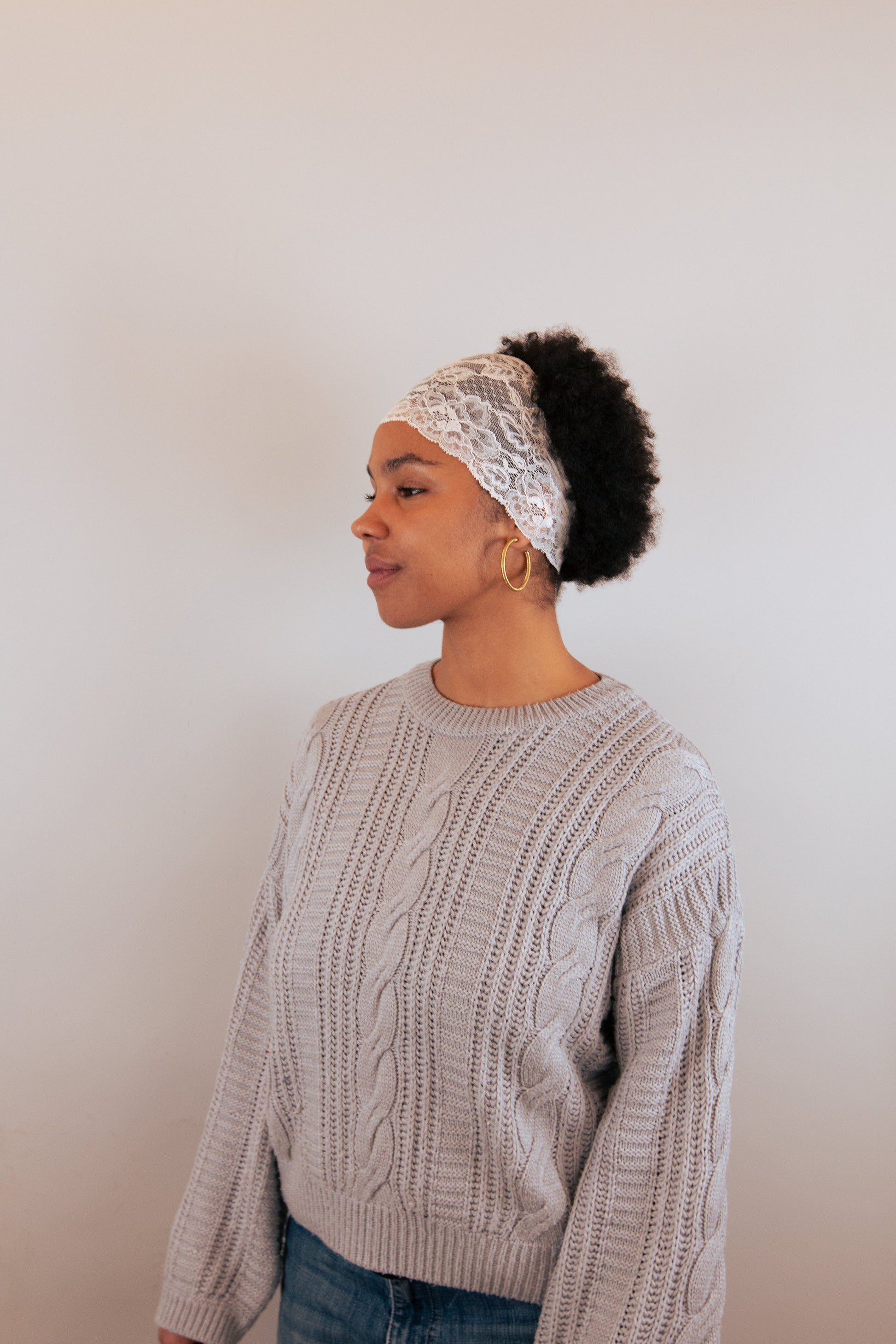 Bandeau dentelle - Blanc PHRSTUDIO