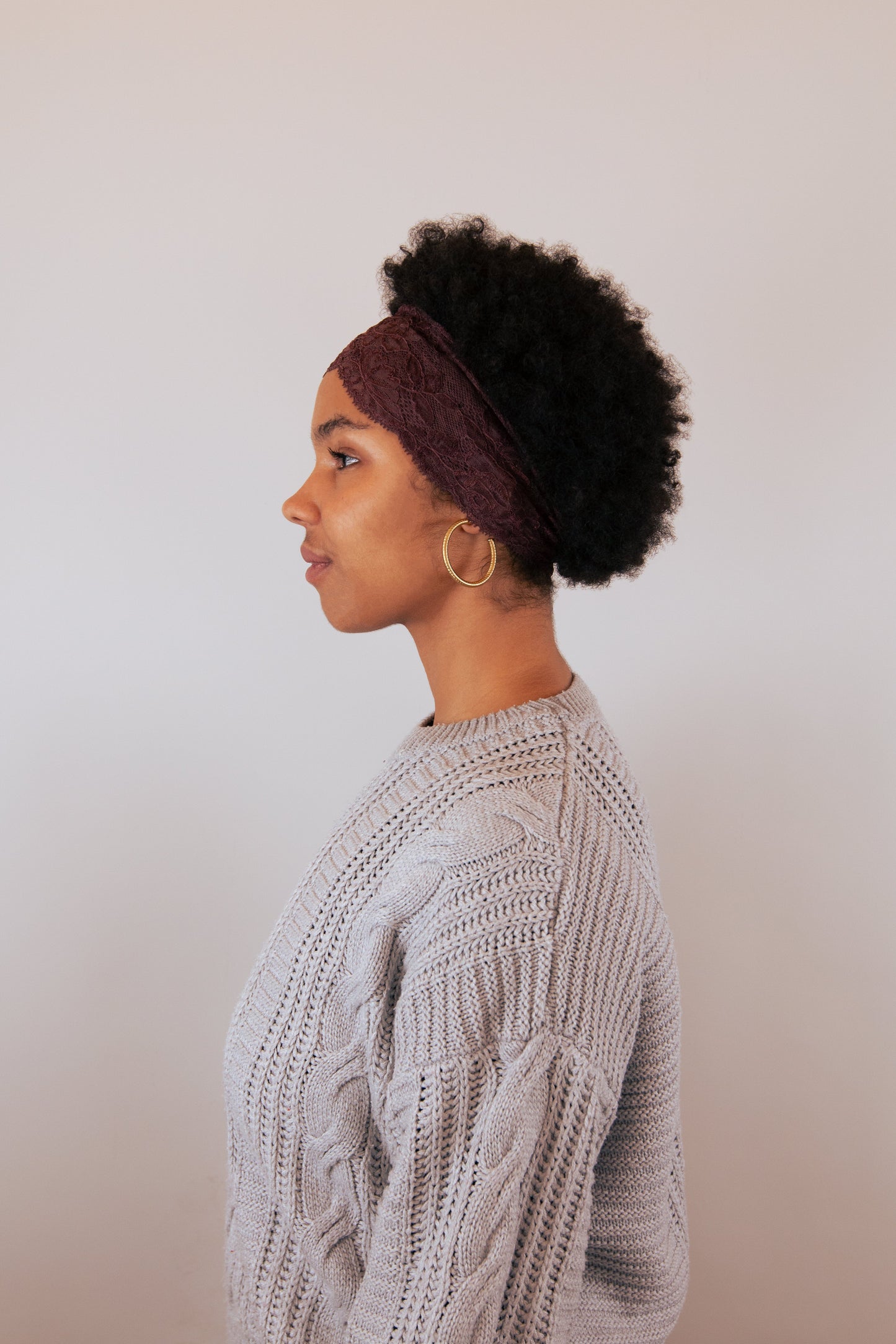 Bandeau dentelle - Marron PHRSTUDIO