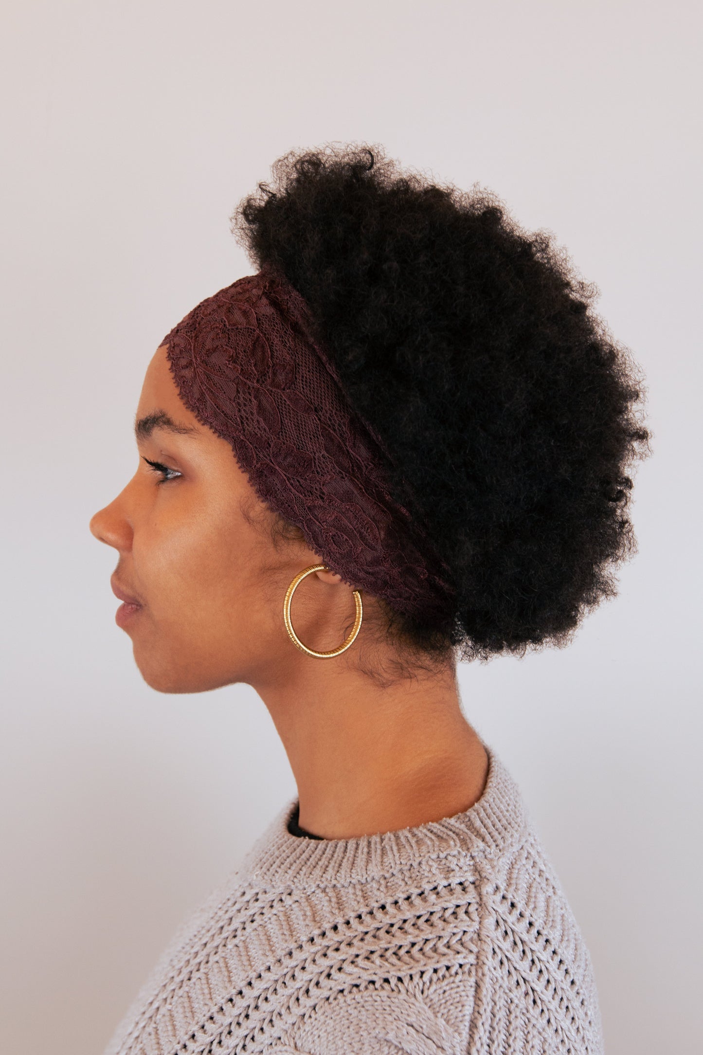 Bandeau dentelle - Marron PHRSTUDIO