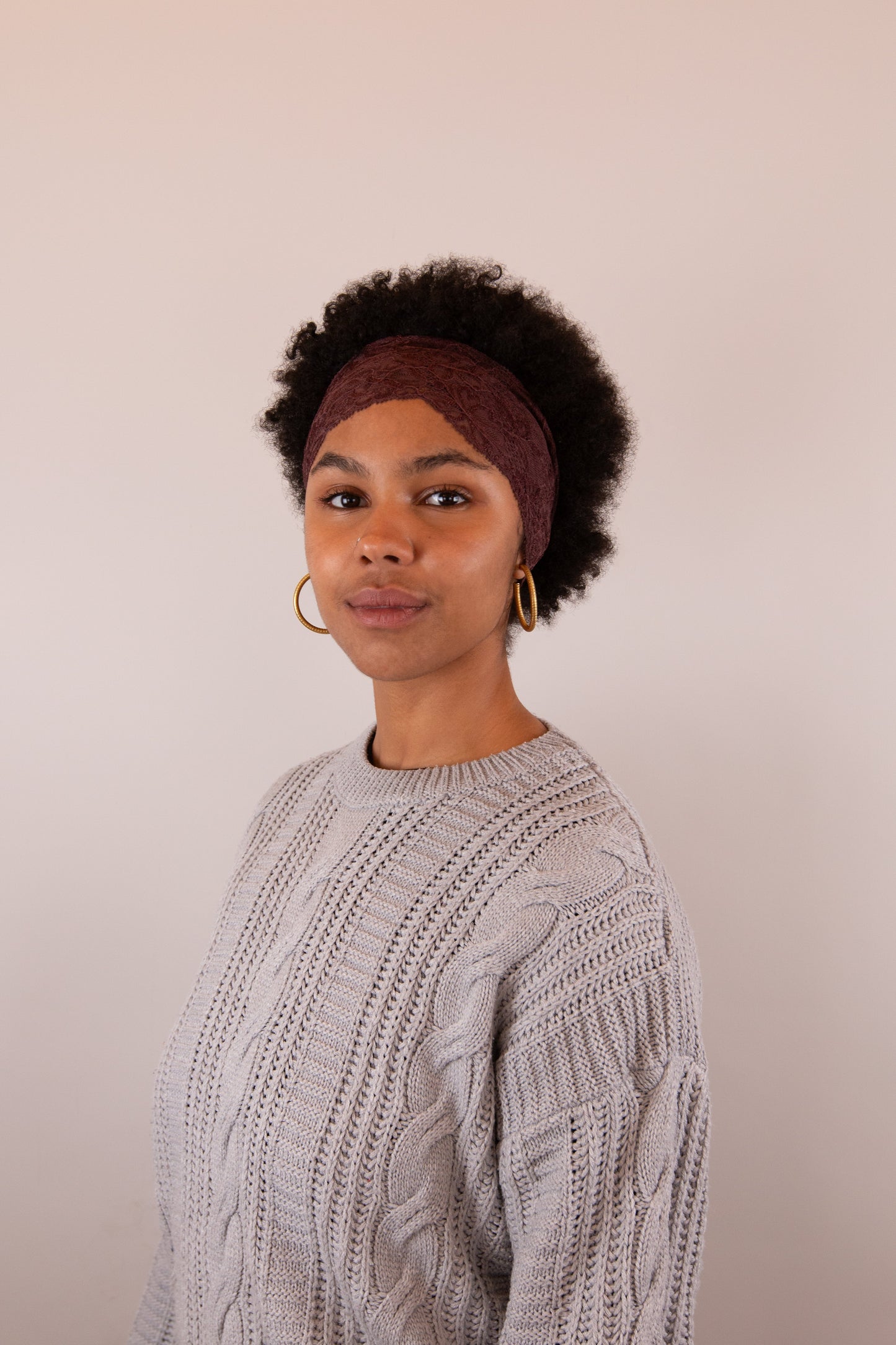 Bandeau dentelle - Marron PHRSTUDIO