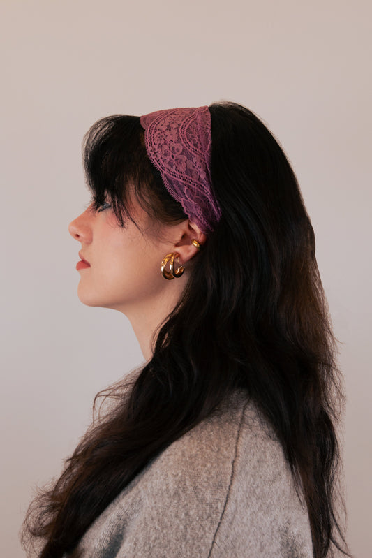 Bandeau dentelle - Prune PHRSTUDIO